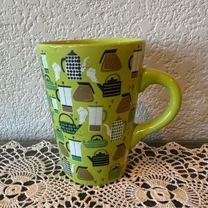 Cost Plus World Market Green Coffee Tea Pot Mug
